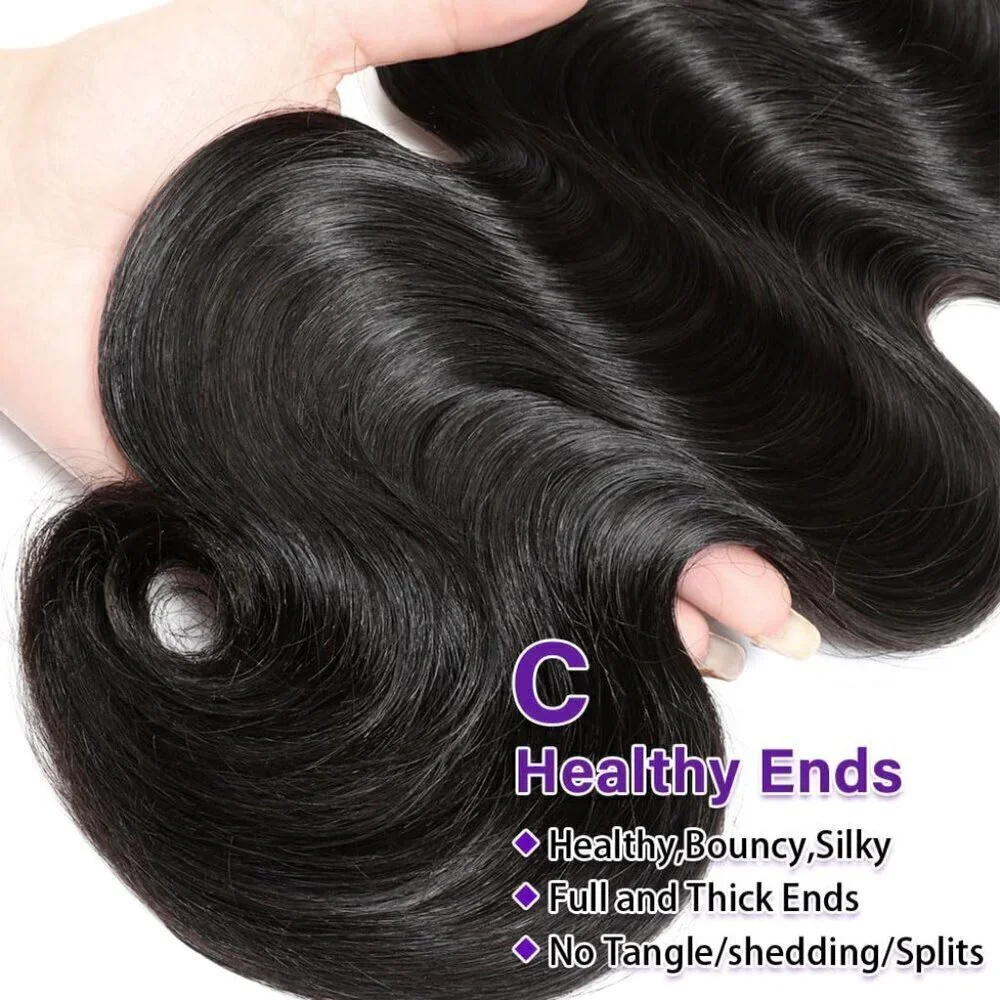 Brazilian Human Hair Bundles 18 20 22 Inch Body Wave 3 Bundles Human Hair 300gm